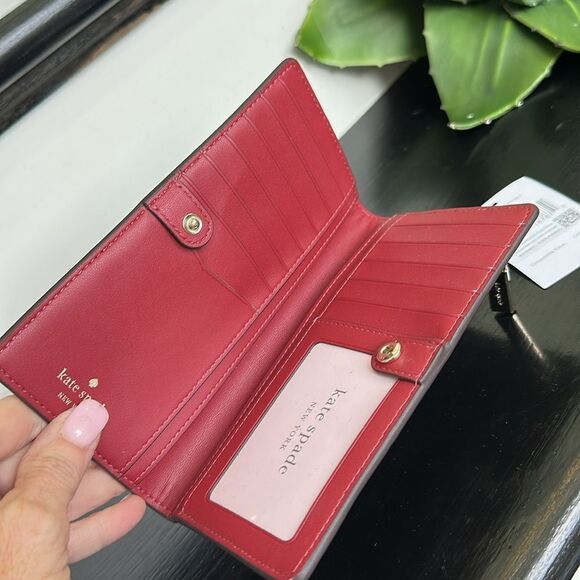 New w/tags Kate Spade genuine leather STACI Stefano, large wallet, clutch purse - Picture 6 of 9